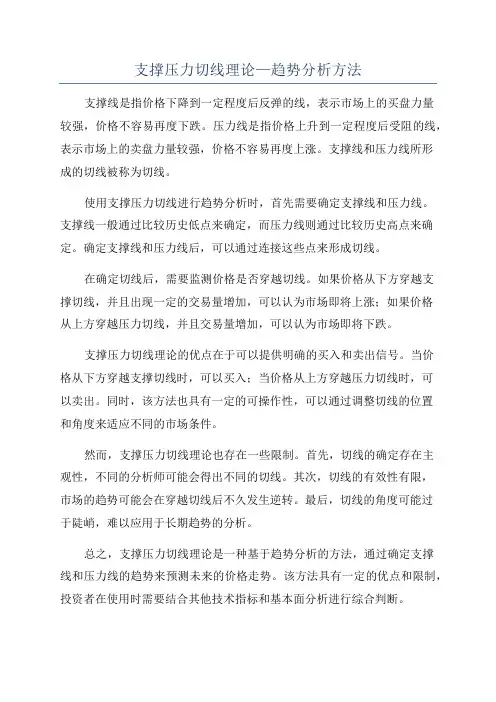 支撑压力切线理论—趋势分析方法