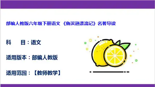 部编人教版六年级下册语文 《鲁滨逊漂流记》名著导读