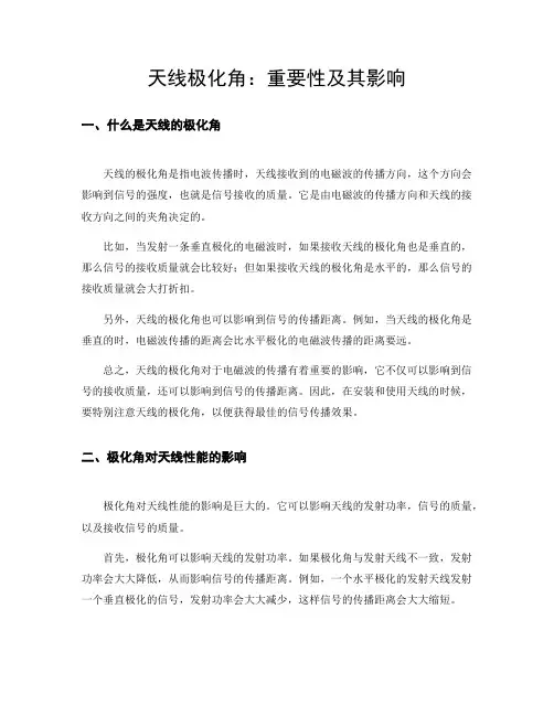 天线的极化角