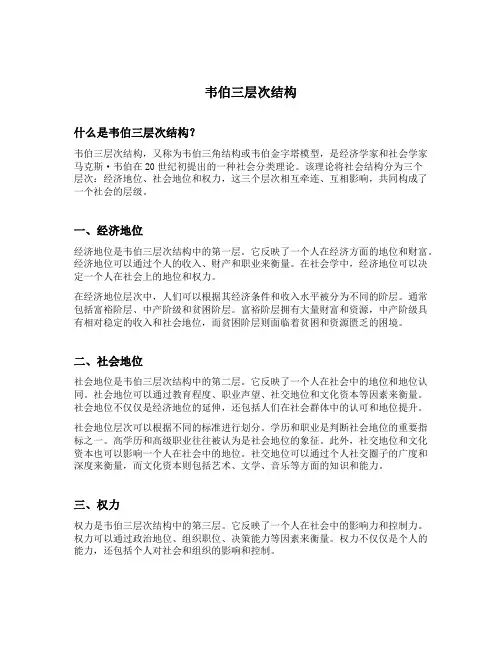 韦伯三层次结构