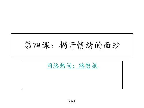 揭开情绪的面纱PPT课件