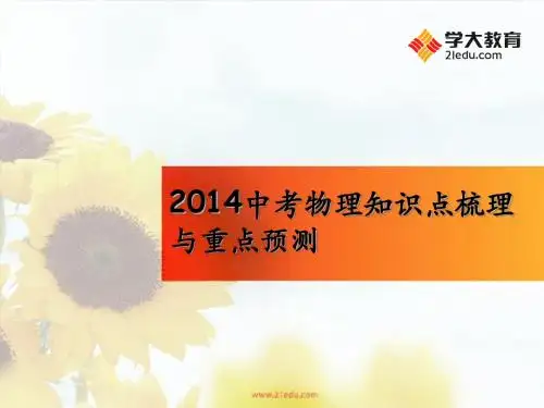 2014中考物理知识点梳理
