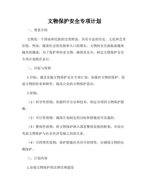 文物保护安全专项计划