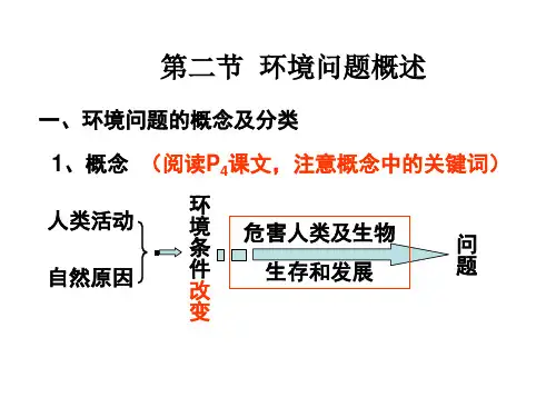 第二节环境问题概述