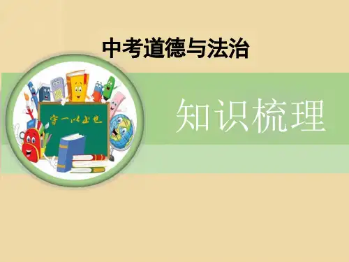 中考道德与法治知识梳理-生态文明课件