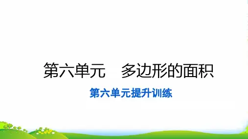 2022五年级数学上册 第六单元 多边形的面积提升训练习题课件 新人教版