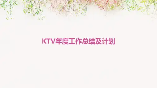 KTV年度工作总结及计划PPT