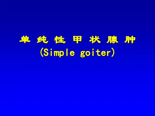 单纯甲状腺肿课件
