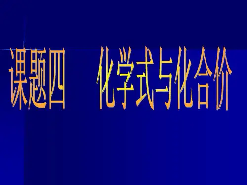 《5课题2 化学式和化合价》人教五四制初中化学八下PPT课件 (2)