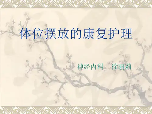 体位摆放的护理PPT课件