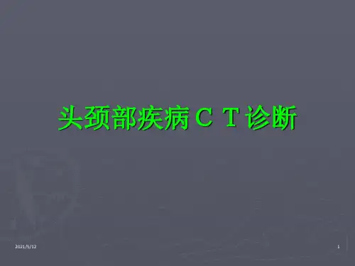 头颈部疾病CT诊断PPT课件