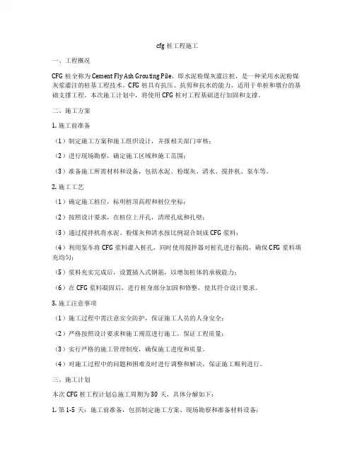 cfg桩工程施工
