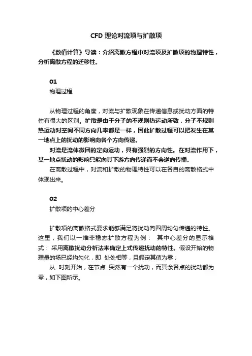 CFD理论对流项与扩散项