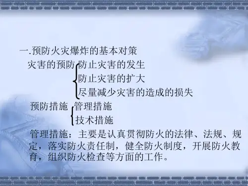 第四章防火与防爆技术措施ppt课件