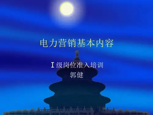 电力营销基本内容.ppt