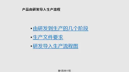 生产工艺流程PPT课件