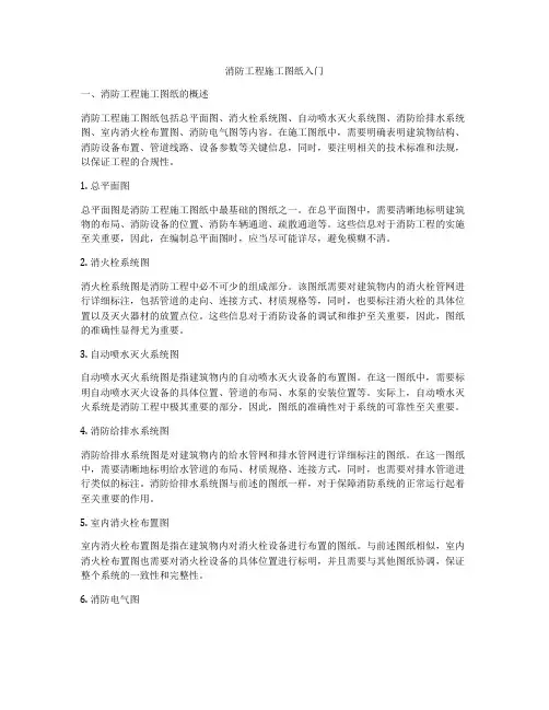 消防工程施工图纸入门