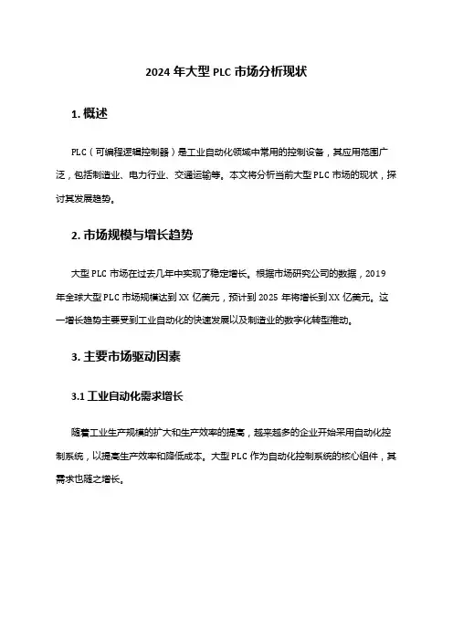 2024年大型PLC市场分析现状