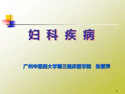 妇科疾病PPT课件