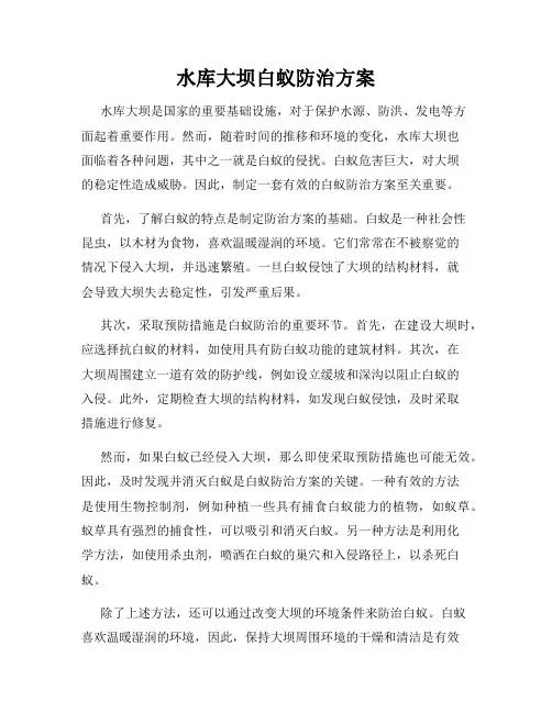 水库大坝白蚁防治方案