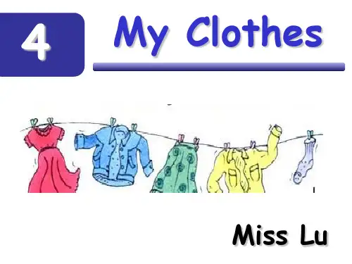 新派少儿英语入门级1 Unit 4 My Clothes