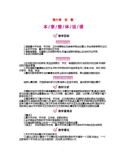 七年级数学下册 6 实数教案 (新版)新人教版
