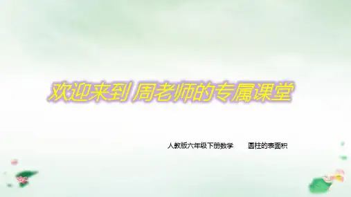 六年级下册圆柱表面积(12张PPT)人教版