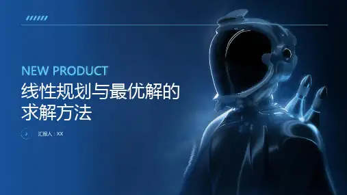 线性规划与最优解的求解方法