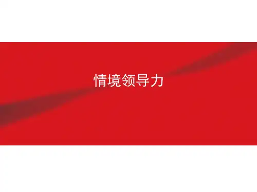 29 情境领导力课件