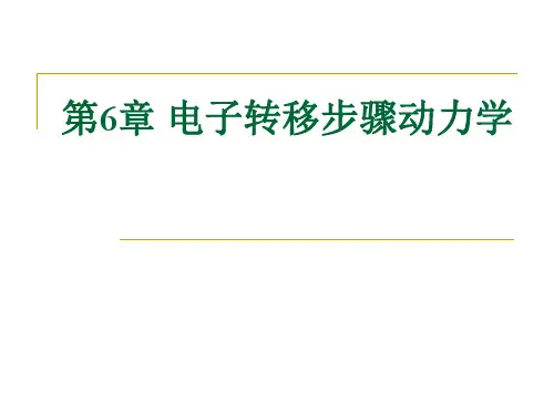电化学理论与方法 第七章  电子转移动力学