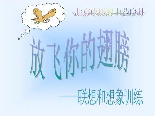 放飞你的翅膀——联想和想象训练ppt