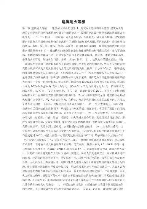 建筑耐火等级