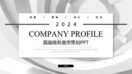 公司介绍高端PPT模板