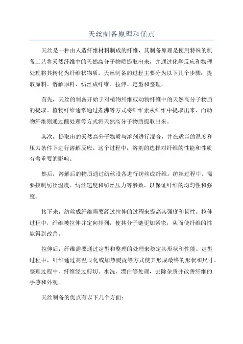 天丝制备原理和优点
