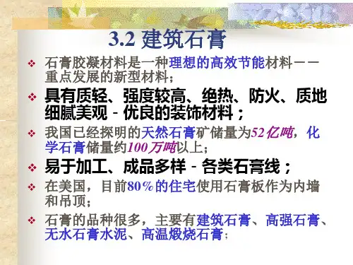 建筑石膏