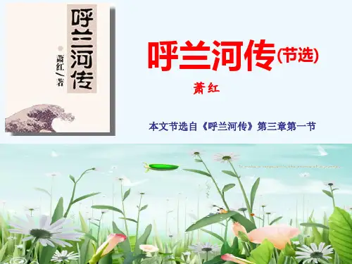 语文苏教版九年级下册《呼兰河传(节选)》