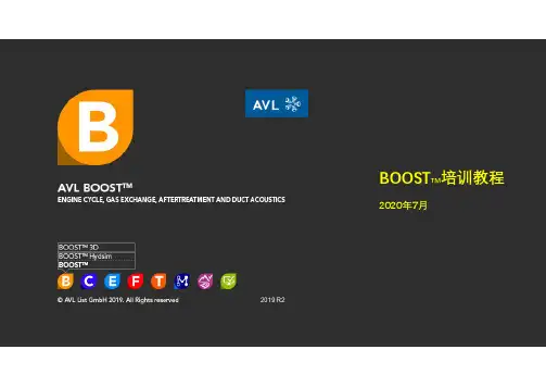 AVL BOOST 2019培训课件