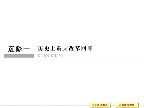 历史上重大改革回眸