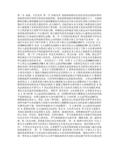 外国美术史_笔记