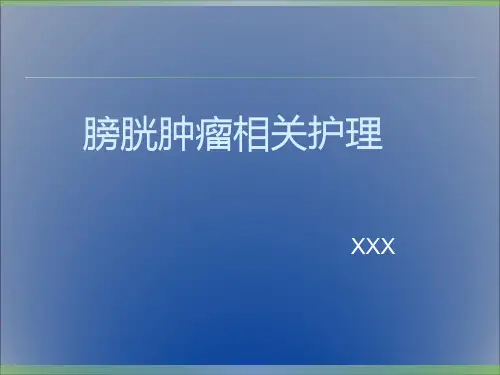 膀胱肿瘤 业务学习