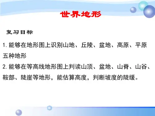 《世界的地形》ppt课件