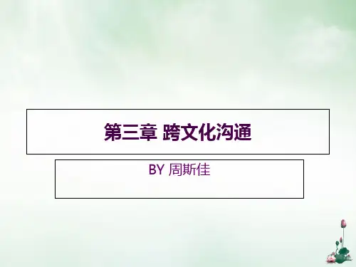 跨文化沟通培训课件(PPT50页)