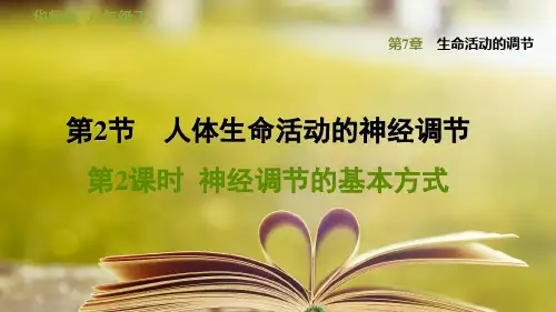 华师版科学八年级下册第七章《生命活动的调节》7.2.2 神经调节的基本方式