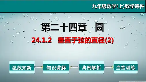 24.1.2 垂直于弦的直径(2)-九年级数学上册教学课件(人教版)