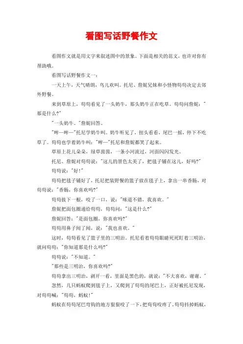 看图写话野餐作文