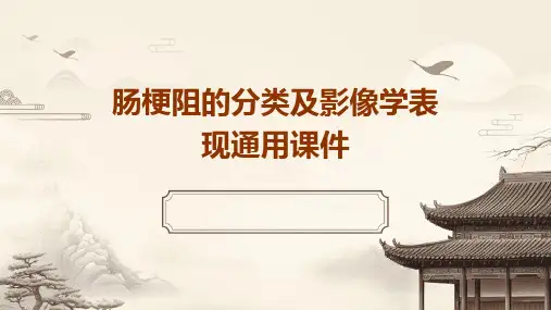 肠梗阻的分类及影像学表现通用课件