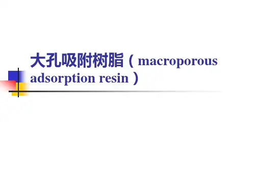 大孔吸附树脂
