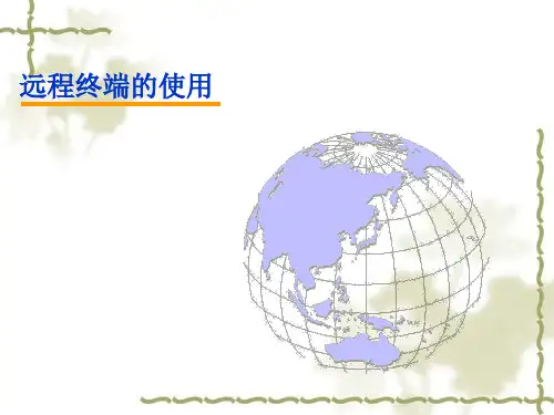 远程终端的使用流程