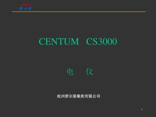 横河CS3000系统培训