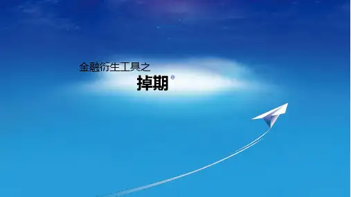项目融资课件：融衍生工具之掉期
